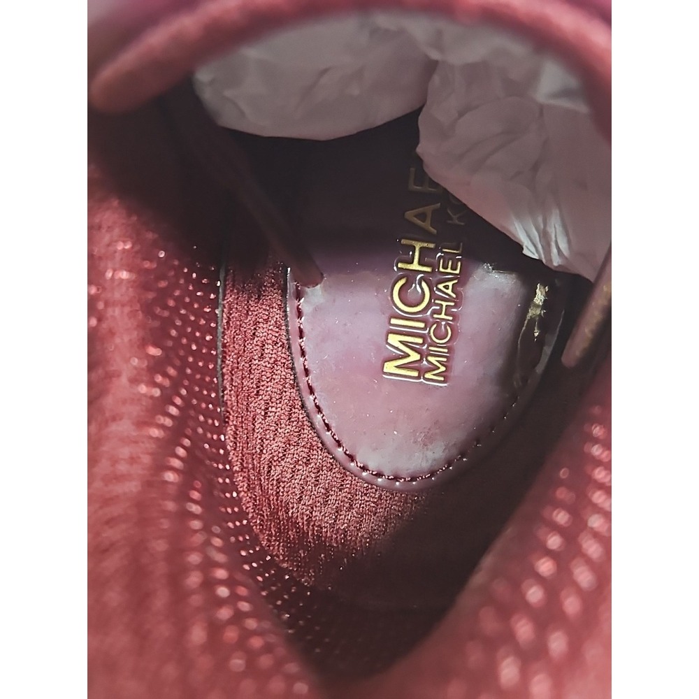 Michael Kors Women's Toni Trainer Textile /leather upper‎ Mulberry US 7 sneakers - Picture 8 of 11